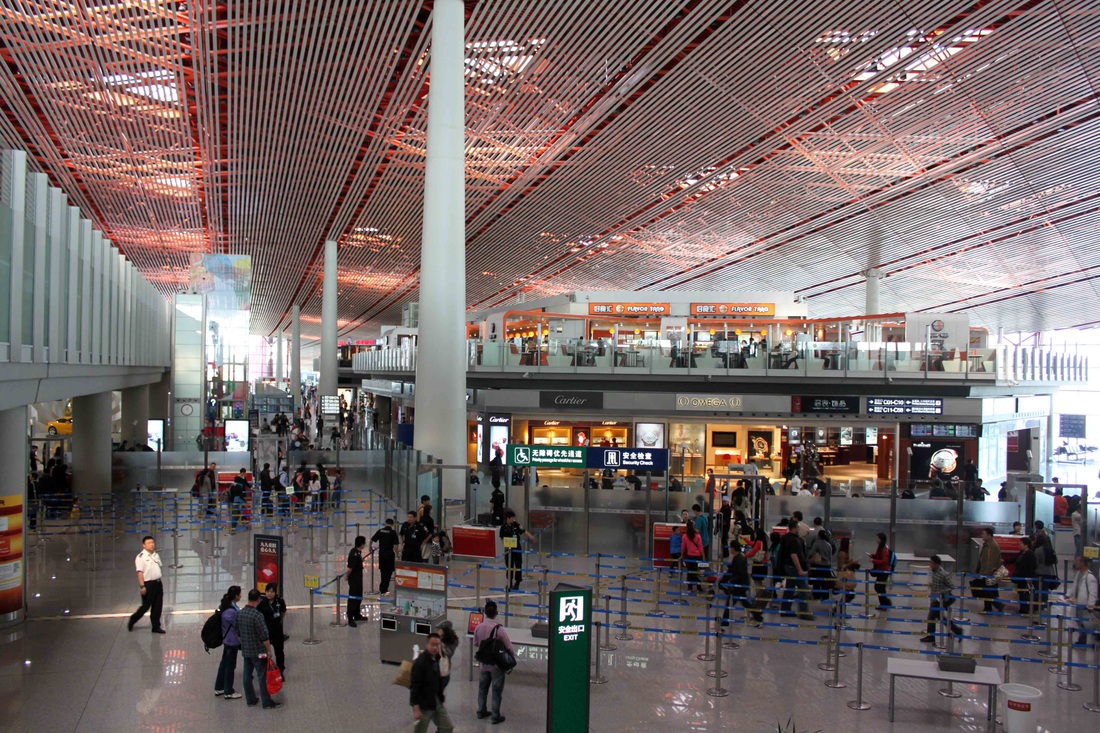 Recreación del nuevo aeropuerto de Beijing-Daxing