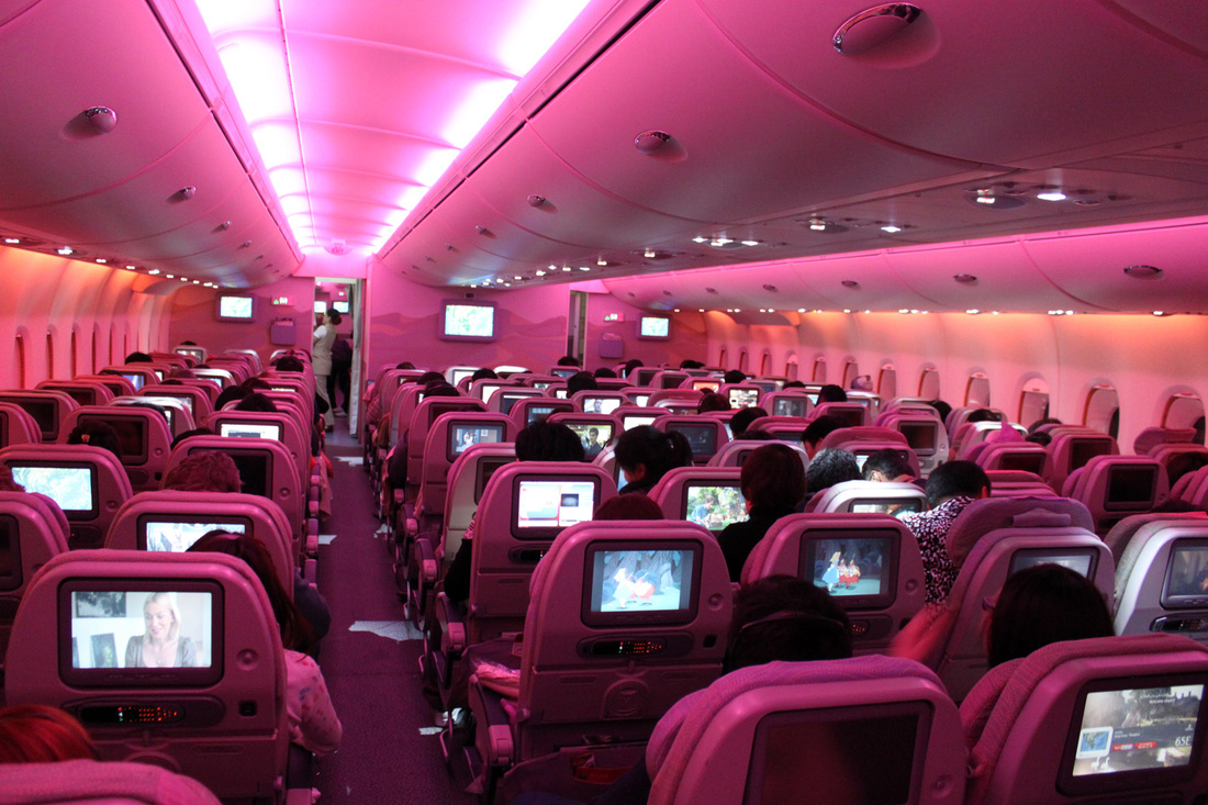 Emirates Airline A380 Hong Kong To Bangkok Business Class
